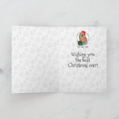 Carte Chien Chow Chow Chow de Noël (cannelle) mignonne (Intérieur)