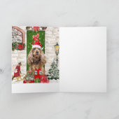 Carte Chien Cocker Spaniel Noël (Intérieur)