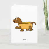 Carte Chien comme Hotdog (Dos)