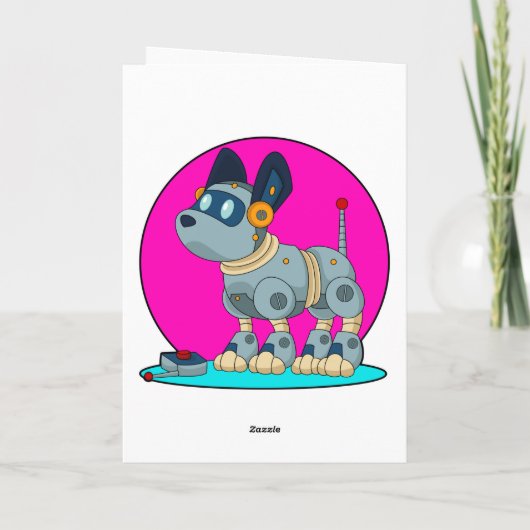 Carte Chien comme robot (Dos)