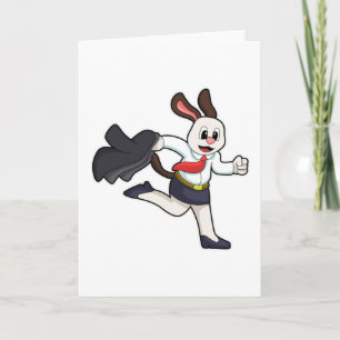 Carte Chien comme secrétaire avec jupe