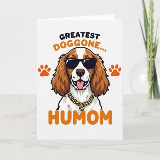 Carte Chien Cool Super Humom (Devant)