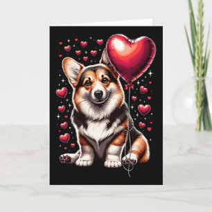 Carte Chien Corgi Saint-Valentin Propriétaire de chien C