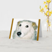 Carte chien coupable (Fleur jaune)