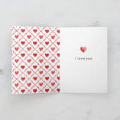 Carte Chien Crème Brûlée pour la Saint-Valentin (Intérieur)