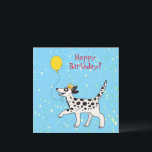 Carte Chien dalmate souhaite un joyeux anniversaire<br><div class="desc">Dalmatie spoty doggy vous souhaite un joyeux anniversaire</div>