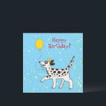 Carte Chien dalmate souhaite un joyeux anniversaire<br><div class="desc">Dalmatie spoty doggy vous souhaite un joyeux anniversaire</div>