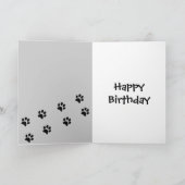 Carte Chien d'anniversaire de Basset (Intérieur)