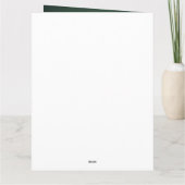 Carte Chien Danois en tenue de la Saint-Patrick (Dos)