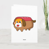 Carte Chien dans Hotdog (Dos)