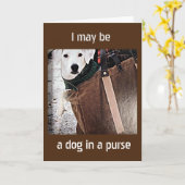 CARTE ***CHIEN DANS UN BUT DIT BON THANKSGIVING*** (Fleur jaune)