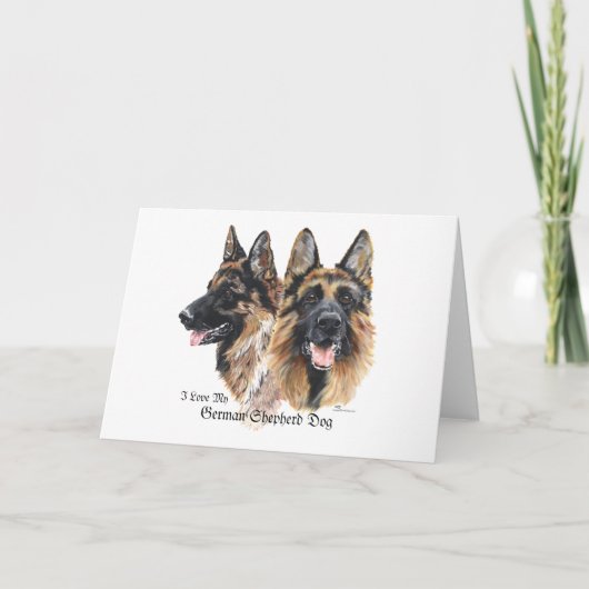 Carte Chien de berger allemand (Devant)