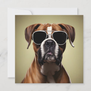 Carte Chien de boîte cool