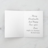 Carte Chien de boîte de Noël personnalisable Chien (Intérieur)