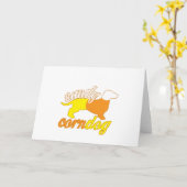 Carte Chien de bonbons au maïs (Fleur jaune)