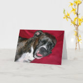 Carte Chien de boxe américain (Fleur jaune)