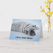 Carte Chien de chambre (Fleur jaune)