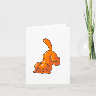 Carte Chien de chasse orange
