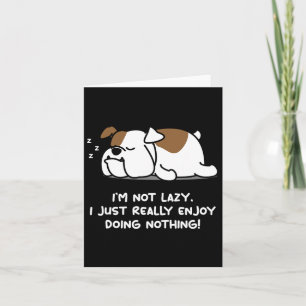 Carte Chien de chien roux anglais Bulldog
