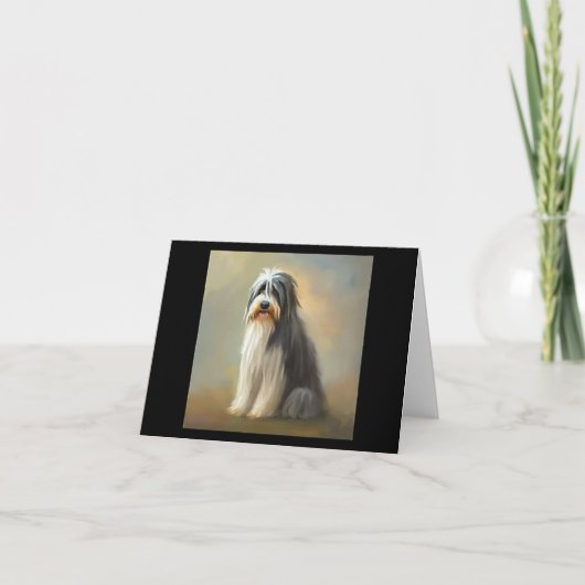 Carte Chien de Collie à poils (Devant)