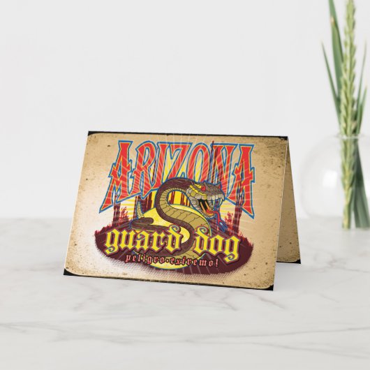 Carte Chien de garde d'Arizona Serpent (Devant)