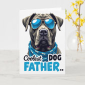 Carte Chien de Garde Graphique (Fleur jaune)