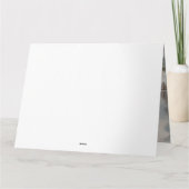 Carte Chien de Keeshond à Noël de neige (Dos)