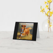 Carte Chien de la Nouvelle-Écosse (Fleur jaune)