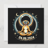 Carte Chien de l'éclipse solaire 2024 (Dos)