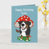 Carte Chien de montagne bernois (Fleur jaune)