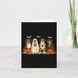 Carte Chien de montagne bernois Halloween