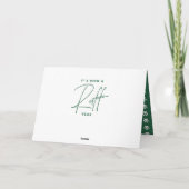 Carte Chien de Noël drôle ruff année en revue (Dos)