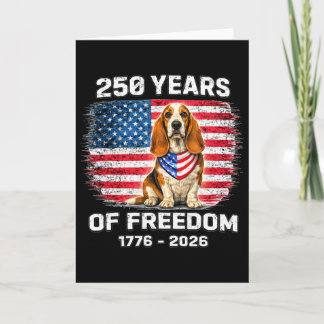 Carte Chien de pari 250 ans d'anniversaire d'Amérique 25