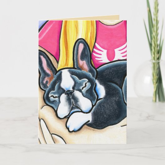 Carte Chien de perte de animal de compagnie qui dit adie (Devant)