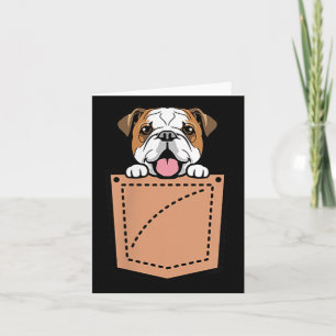 Carte Chien de poche de Bulldog anglais