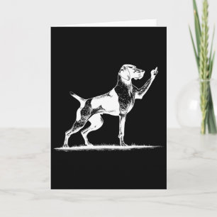 Carte Chien de Pointeur Rudoyé Trou de Chien Pointer All