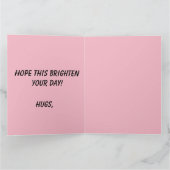 Carte Chien de récupération rapide avec Big Card Fleur (Intérieur)