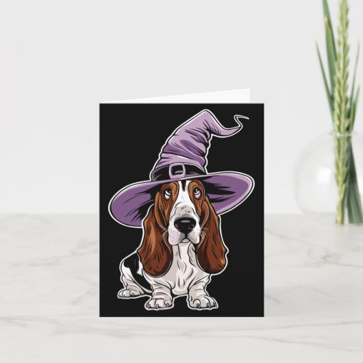 Carte Chien de sorcière pari Performance Halloween (Devant)