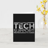 Carte Chien de support technique (Fleur jaune)