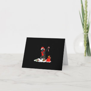Carte Chien de Terre-Neuve faisant le dabbing Noël drôle