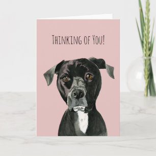 Carte Chien de Terrier à pute mignon Pensez à vous
