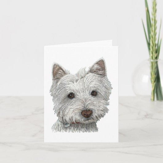 Carte Chien de Westie (Devant)