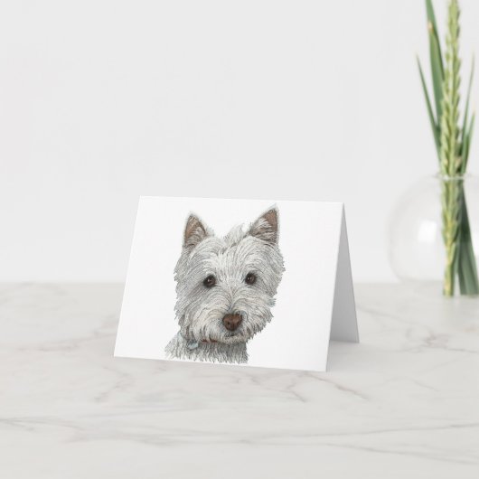 Carte Chien de Westie (Devant)