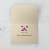 Carte Chien de Yorkie d'amusement de joyeux anniversaire (Intérieur)