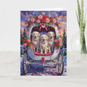 Carte Chien des Pyrénées pour la Saint-Valentin (Devant)