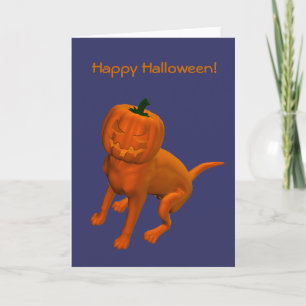 Carte Chien d'Halloween