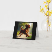 Carte Chien d'Irlande (Fleur jaune)