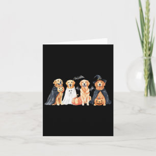 Carte Chien d'or de l'Halloween