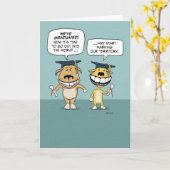 Carte Chien drôle diplômé Félicitations pour l'obtention (Fleur jaune)