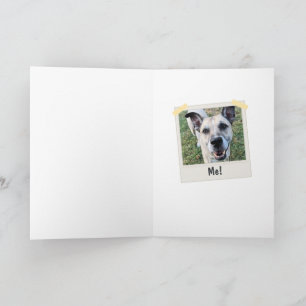 Carte Chien drôle Fête des Pères Enfant préféré Vert Car